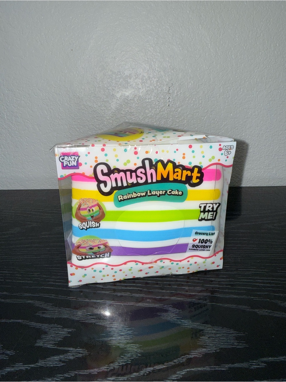 SmushMart Rainbow Layer Cake Squishy Toy - Multicolor
